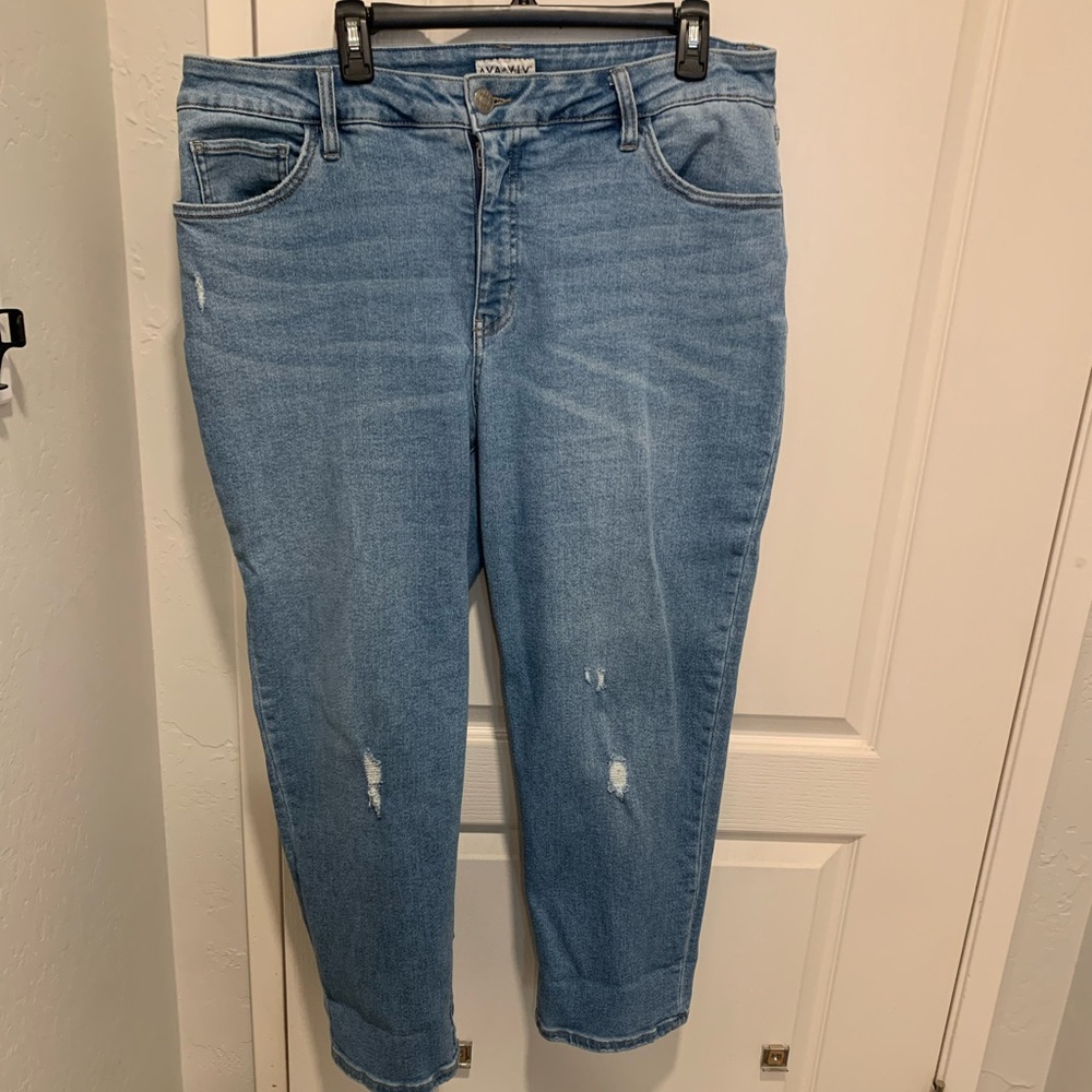 AVA VIV 16W straight cropped jeans